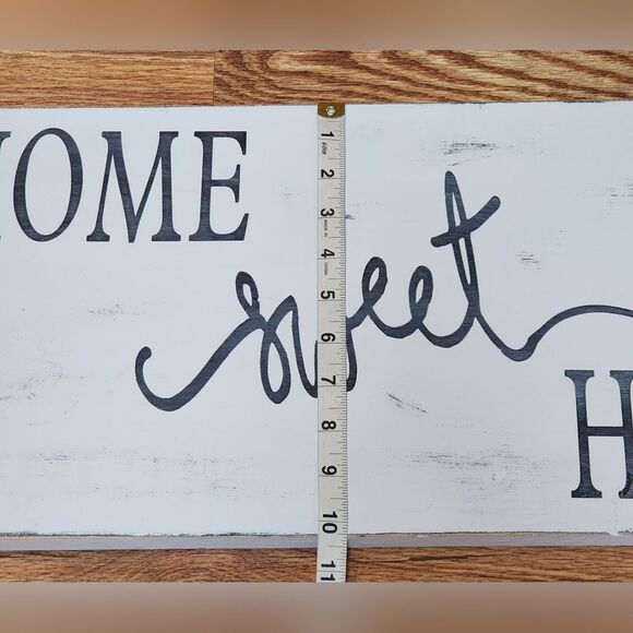 Rustic Farmhouse Home Sweet Home Wooden Sign 23.25" x 10.25" - Picture 2 of 7